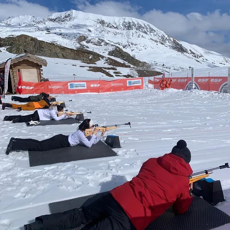Team building biathlon tir montagne entreprise