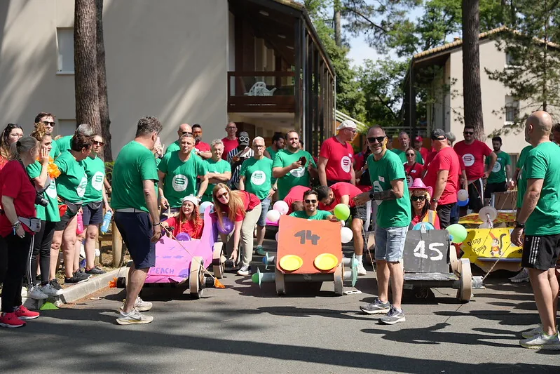 Team building d'entreprise : course de caisses à savon
