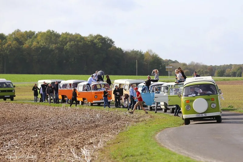 Team building rallye combi vw vintage entreprise