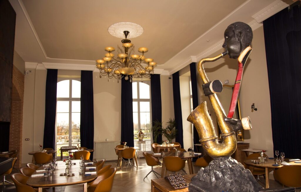 Restaurant gastronomique du Château de la Garrigue pour un déjeuner de séminaire
